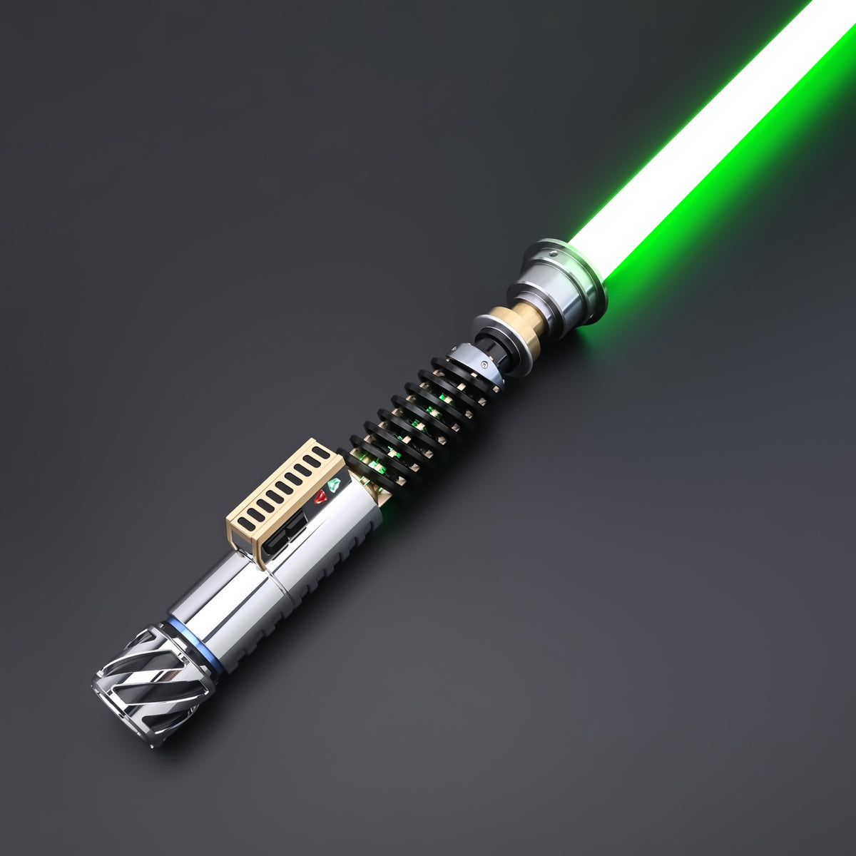 The Redeemer III with illuminated green blade