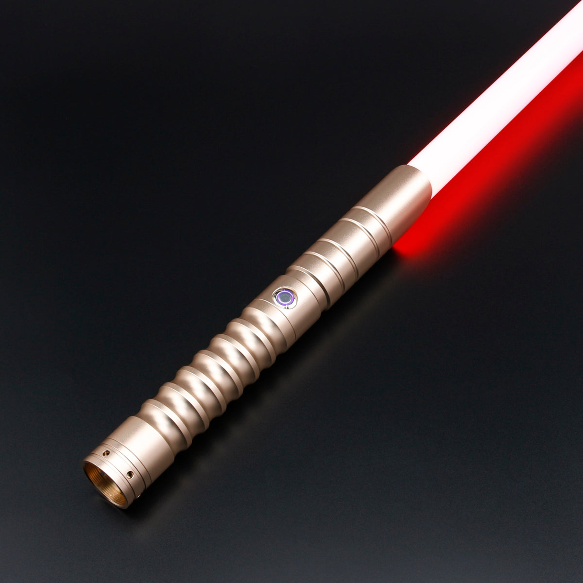 Gold Starter Saber — illuminated blade, main view