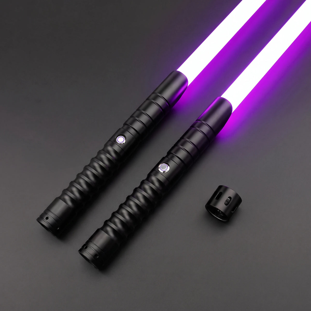 Black Starter Saberstaff — two individual sabers and connector