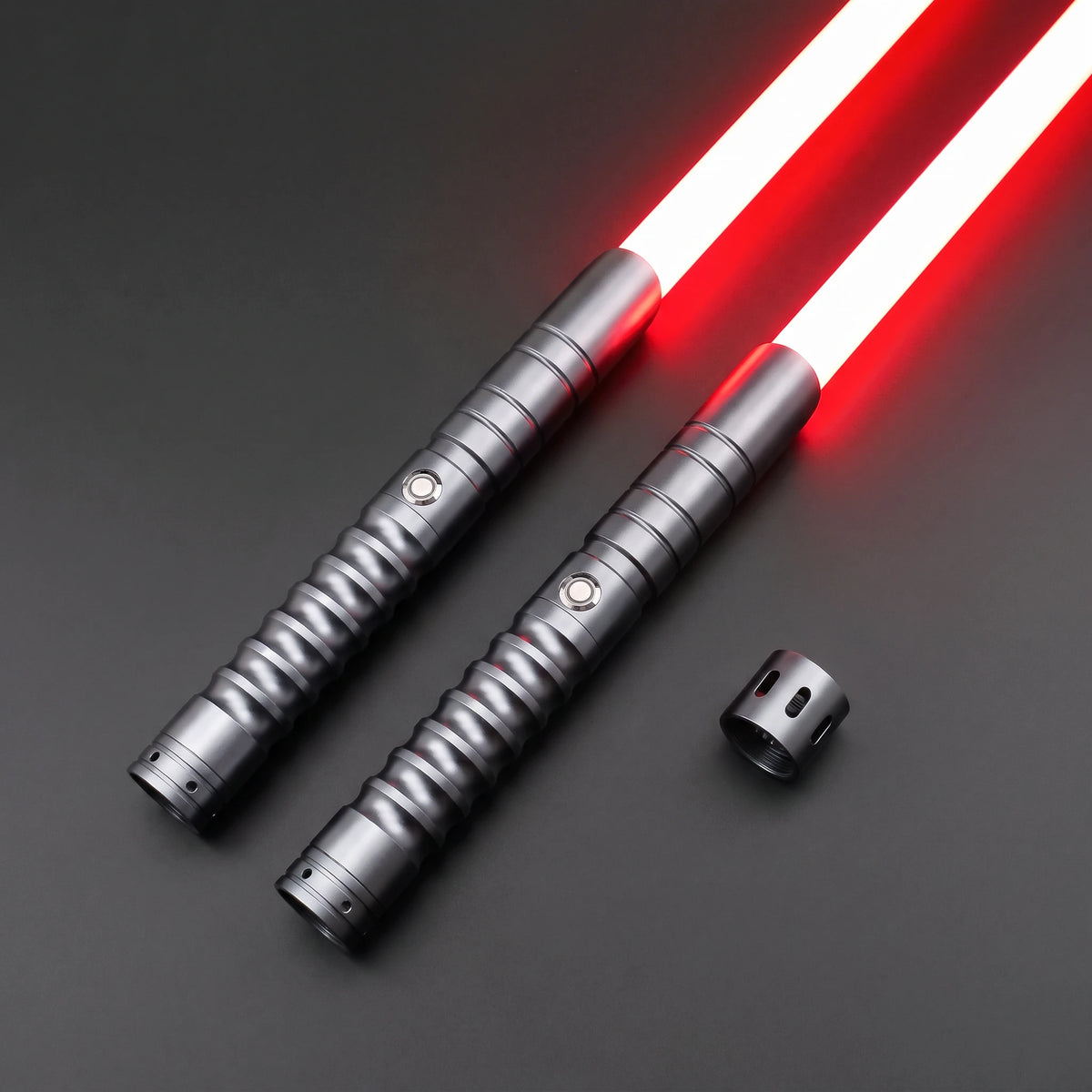 Grey Starter Saberstaff — two individual sabers and connector
