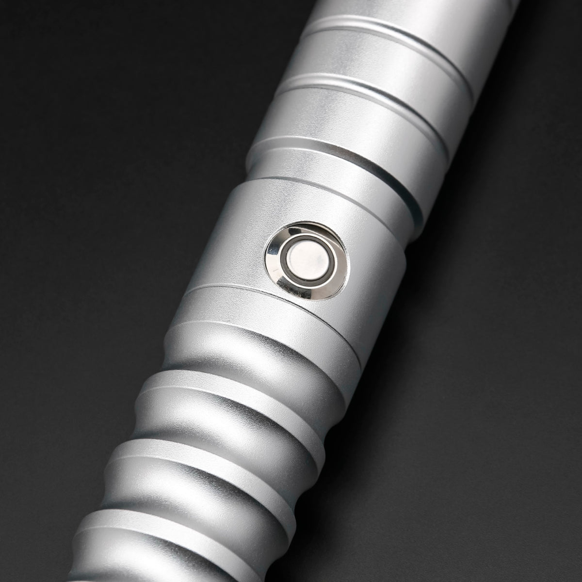 Silver Starter Saber — button detail